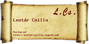 Lestár Csilla névjegykártya